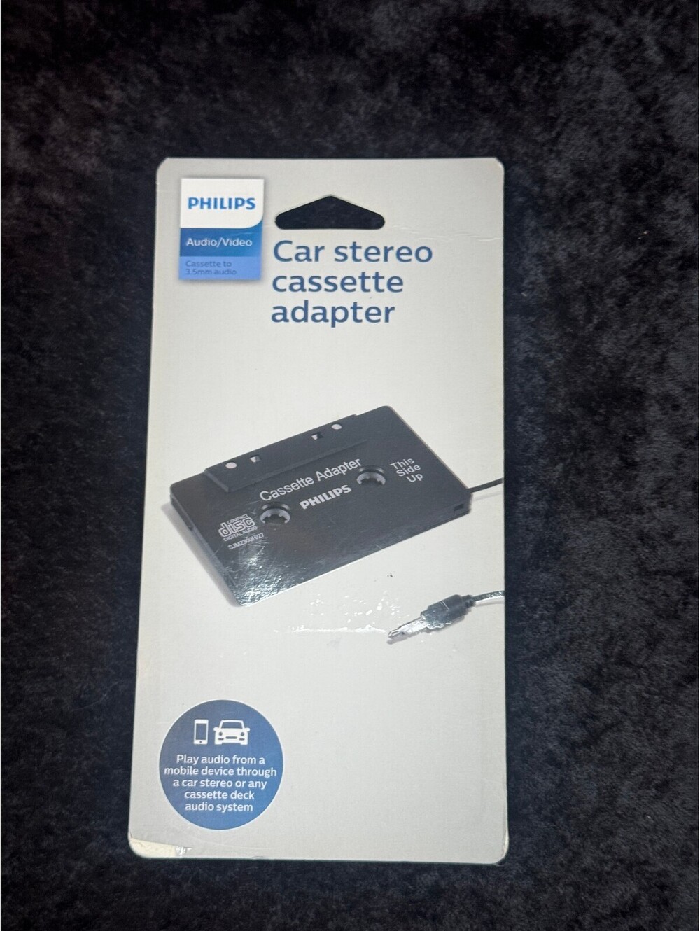 Philips Car Stereo Cassette Adapter for 3.5mm Audio